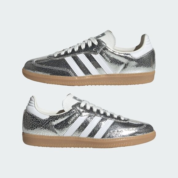 Adidas Samba OG Women’s Sneakers – Silver/White - Picture 3 of 9